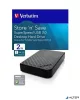3,5" HDD (merevlemez), 2TB, USB 3.2 GEN 1, VERBATIM "Store n Save"