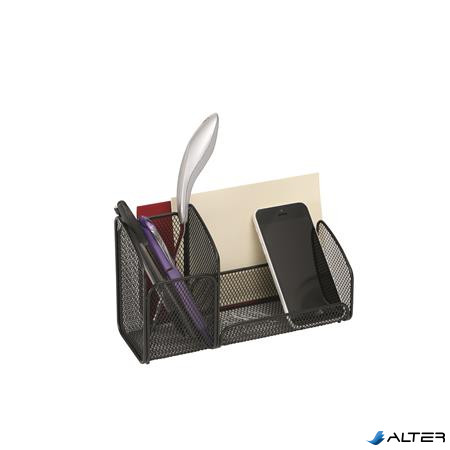 Asztali rendező, fémhálós, ALBA, fekete