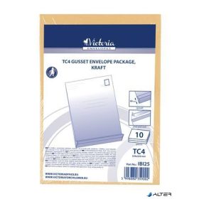   Redős-talpas tasak csomag, TC4, szilikonos, 40 mm talp, VICTORIA PAPER, barna kraft