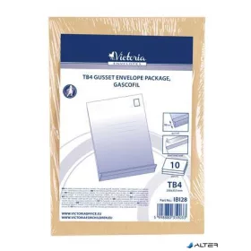   Redős-talpas tasak csomag, TB4, szilikonos, 50 mm talp, VICTORIA PAPER, barna gascofil