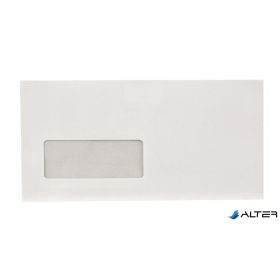 Boríték, LA4, szilikonos, bal ablakos, VICTORIA PAPER