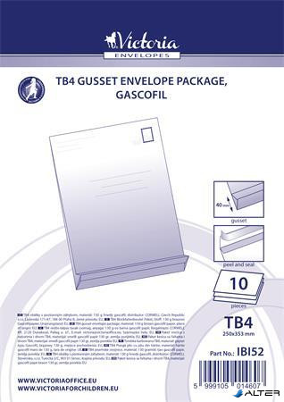 Redős-talpas tasak csomag, TB4, szilikonos, 40 mm talp, VICTORIA PAPER, barna gascofil
