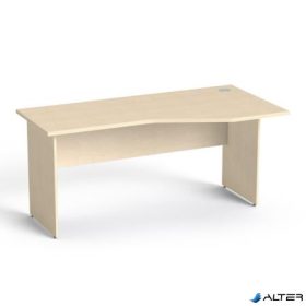   Íróasztal, íves, jobbos, laplábbal, 160x80 cm, MAYAH 'Freedom SV-23', juhar