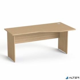   Íróasztal, íves, jobbos, laplábbal, 160x80 cm, MAYAH "Freedom SV-23", kőris