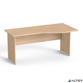   Íróasztal, íves, jobbos, laplábbal, 160x80 cm, MAYAH 'Freedom SV-23',  tölgy