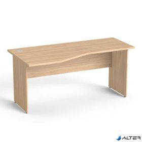   Íróasztal, íves, balos, laplábbal, 160x80 cm, MAYAH 'Freedom SV-24',  tölgy