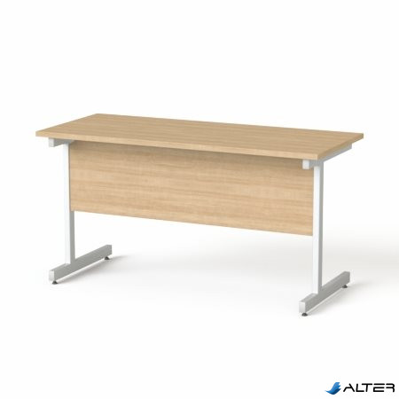 Íróasztal, szürke fémlábbal, 140x70 cm, MAYAH 'Freedom SV-26', kőris