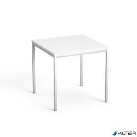   Általános asztal fémlábbal, 75x75 cm, MAYAH 'Freedom SV-37', fehér