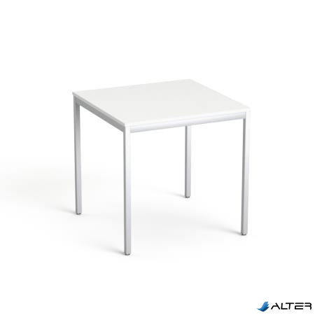 Általános asztal fémlábbal, 75x75 cm, MAYAH "Freedom SV-37", fehér