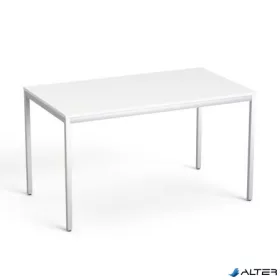   Általános asztal fémlábbal, 75x130 cm, MAYAH 'Freedom SV-38', fehér