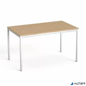   Általános asztal fémlábbal, 75x130 cm, MAYAH 'Freedom SV-38', kőris