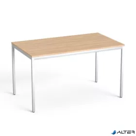   Általános asztal fémlábbal, 75x130 cm, MAYAH 'Freedom SV-38',  tölgy