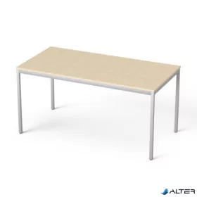   Általános asztal fémlábbal, 75x150 cm, MAYAH 'Freedom SV-39', juhar