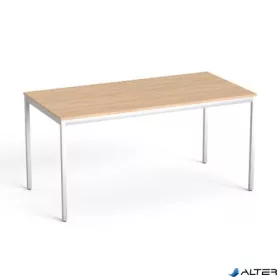   Általános asztal fémlábbal, 75x150 cm, MAYAH 'Freedom SV-39',  tölgy