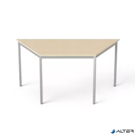   Általános asztal fémlábbal, trapéz alakú, 75x150/75 cm, MAYAH "Freedom SV-41", juhar