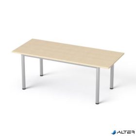   Tárgyalóasztal, szürke fémlábbal, 80x190 cm, MAYAH "Freedom SV-42" juhar
