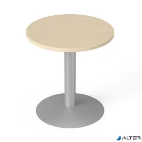   Tárgyalóasztal, kör, szürke fémlábbal, O 60 cm, MAYAH 'Freedom SV-57', juhar