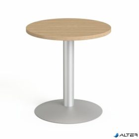   Tárgyalóasztal, kör, szürke fémlábbal, O 60 cm, MAYAH 'Freedom SV-57', kőris