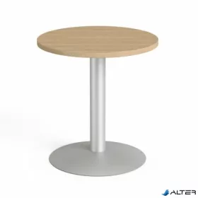   Tárgyalóasztal, kör, szürke fémlábbal, O 60 cm, MAYAH 'Freedom SV-57', kőris