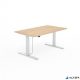 Állítható magasságú íróasztal, 140x80 cm, MAYAH "Freedom SV-302",  tölgy