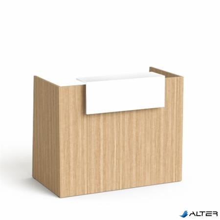 Recepciós asztal, 130x64,5 cm, MAYAH "Freedom SV-91", kőris