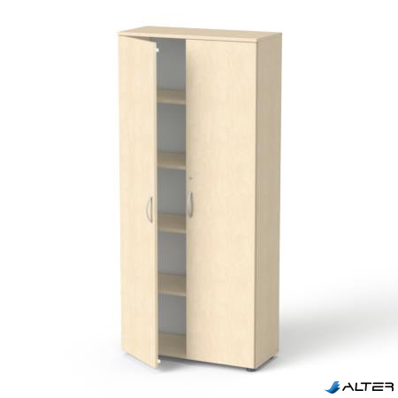 Szekrény, 5 rendező magas, kétajtós, polcokkal, MAYAH "Freedom SV-01", juhar