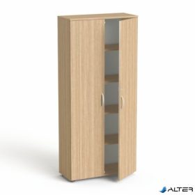   Szekrény, 5 rendező magas, kétajtós, polcokkal, MAYAH 'Freedom SV-01', kőris