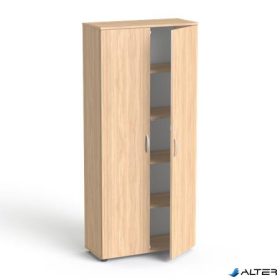   Szekrény, 5 rendező magas, kétajtós, polcokkal, MAYAH 'Freedom SV-01',  tölgy