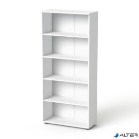   Szekrény, 5 rendező magas, nyitott, polcos, MAYAH 'Freedom SV-02', fehér