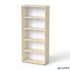 Szekrény, 5 rendező magas, nyitott, polcos, MAYAH 'Freedom SV-02', juhar