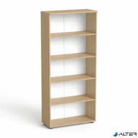   Szekrény, 5 rendező magas, nyitott, polcos, MAYAH "Freedom SV-02", kőris