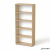 Szekrény, 5 rendező magas, nyitott, polcos, MAYAH "Freedom SV-02", kőris