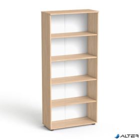   Szekrény, 5 rendező magas, nyitott, polcos, MAYAH 'Freedom SV-02',  tölgy