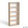Szekrény, 5 rendező magas, nyitott, polcos, MAYAH 'Freedom SV-02',  tölgy