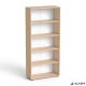 Szekrény, 5 rendező magas, nyitott, polcos, MAYAH 'Freedom SV-02',  tölgy