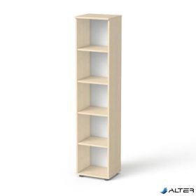  Szekrény, 5 rendező magas, nyitott, polcos, keskeny MAYAH 'Freedom SV-03', juhar