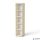 Szekrény, 5 rendező magas, nyitott, polcos, keskeny MAYAH 'Freedom SV-03', juhar