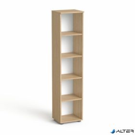   Szekrény, 5 rendező magas, nyitott, polcos, keskeny MAYAH 'Freedom SV-03', kőris