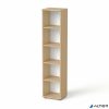 Szekrény, 5 rendező magas, nyitott, polcos, keskeny MAYAH 'Freedom SV-03', kőris