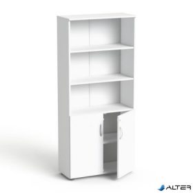   Szekrény, 5 rendező magas, kombinált, polcos, MAYAH 'Freedom SV-04', fehér