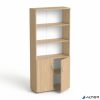 Szekrény, 5 rendező magas, kombinált, polcos, MAYAH 'Freedom SV-04', kőris