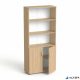 Szekrény, 5 rendező magas, kombinált, polcos, MAYAH 'Freedom SV-04', kőris