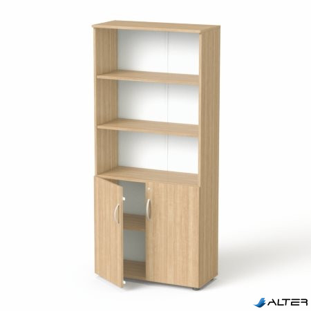 Szekrény, 5 rendező magas, kombinált, polcos, MAYAH 'Freedom SV-04', kőris