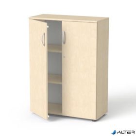   Szekrény, 3 rendező magas, kétajtós, polcokkal, MAYAH 'Freedom SV-06', juhar