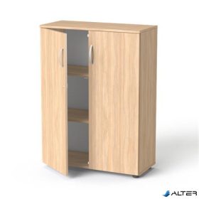   Szekrény, 3 rendező magas, kétajtós, polcokkal, MAYAH 'Freedom SV-06',  tölgy
