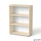 Szekrény, 3 rendező magas, nyitott, polcokkal, MAYAH 'Freedom SV-07', juhar