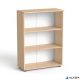 Szekrény, 3 rendező magas, nyitott, polcokkal, MAYAH 'Freedom SV-07',  tölgy