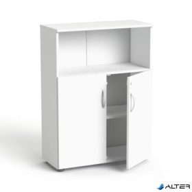   Szekrény, 3 rendező magas, kombinált, polcos, MAYAH "Freedom SV-09", fehér