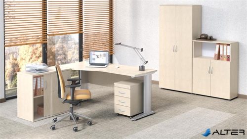 Szekrény, 3 rendező magas, kombinált, polcos, MAYAH 'Freedom SV-09', juhar