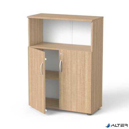 Szekrény, 3 rendező magas, kombinált, polcos, MAYAH 'Freedom SV-09', kőris